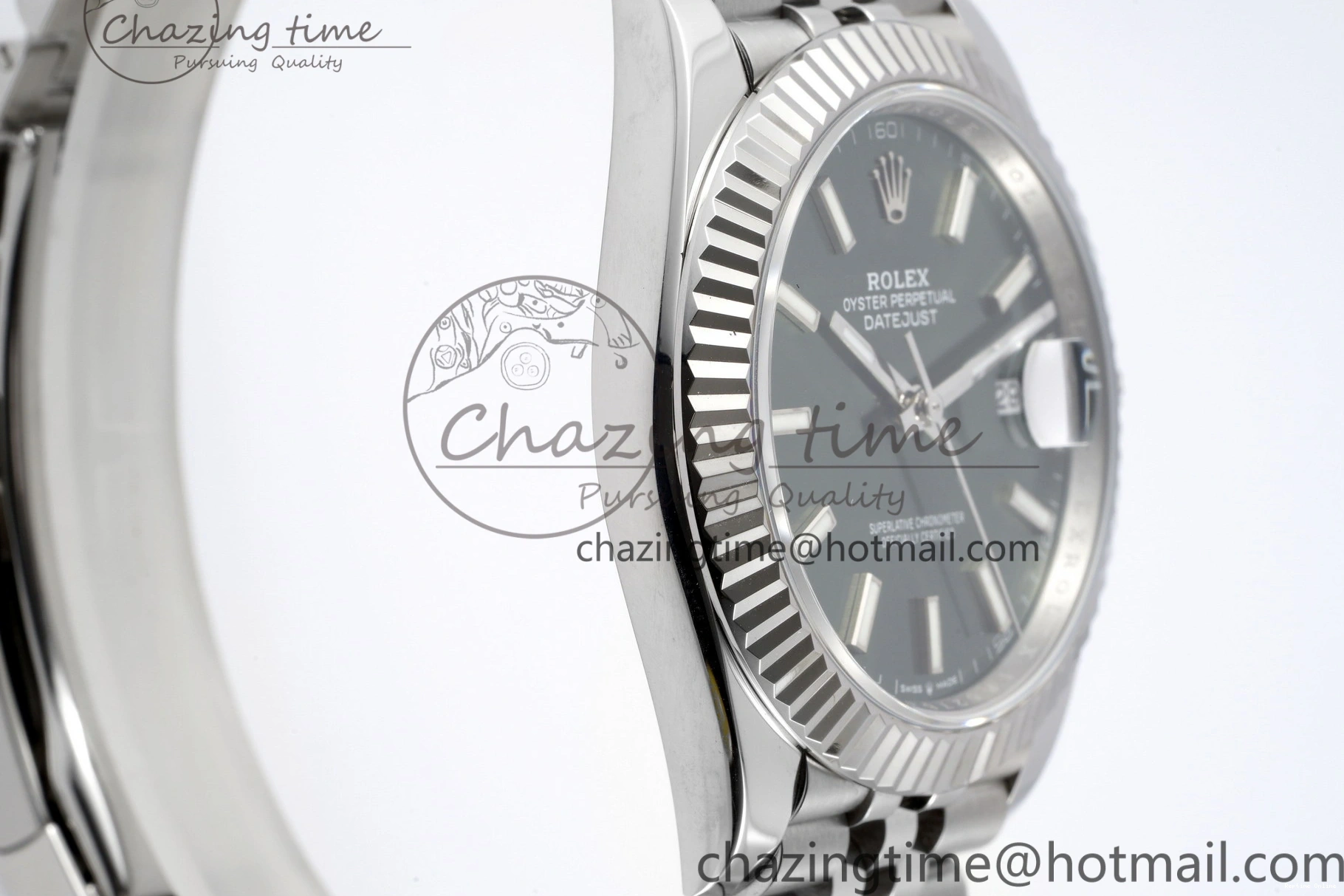 0408 Tailored DateJust 41 126334 NTF 1:1 Best Edition 904L Steel Green Stick Dial on Jubilee Bracelet VR 2155